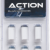 Blue Slip-On Tips & Ferrules - Pack of 6 - Blister Pack Blue Slip-On Tips & Ferrules - Pack of 6 - Blister Pack
